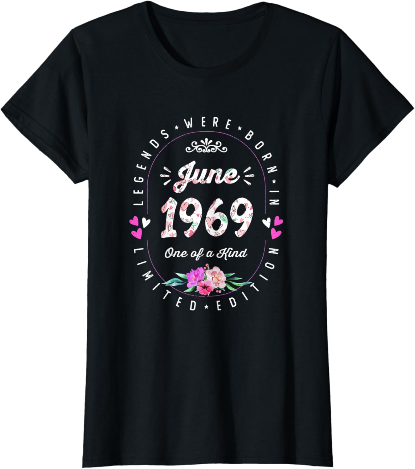52th Birthday Floral Tee Legends Born In June 1969 T Shirt Amazon co 52th Birthday Floral Tee Legends Born In June 1969 T Shirt Amazon co